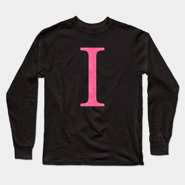 Pink I Long Sleeve T-Shirt by lolosenese
